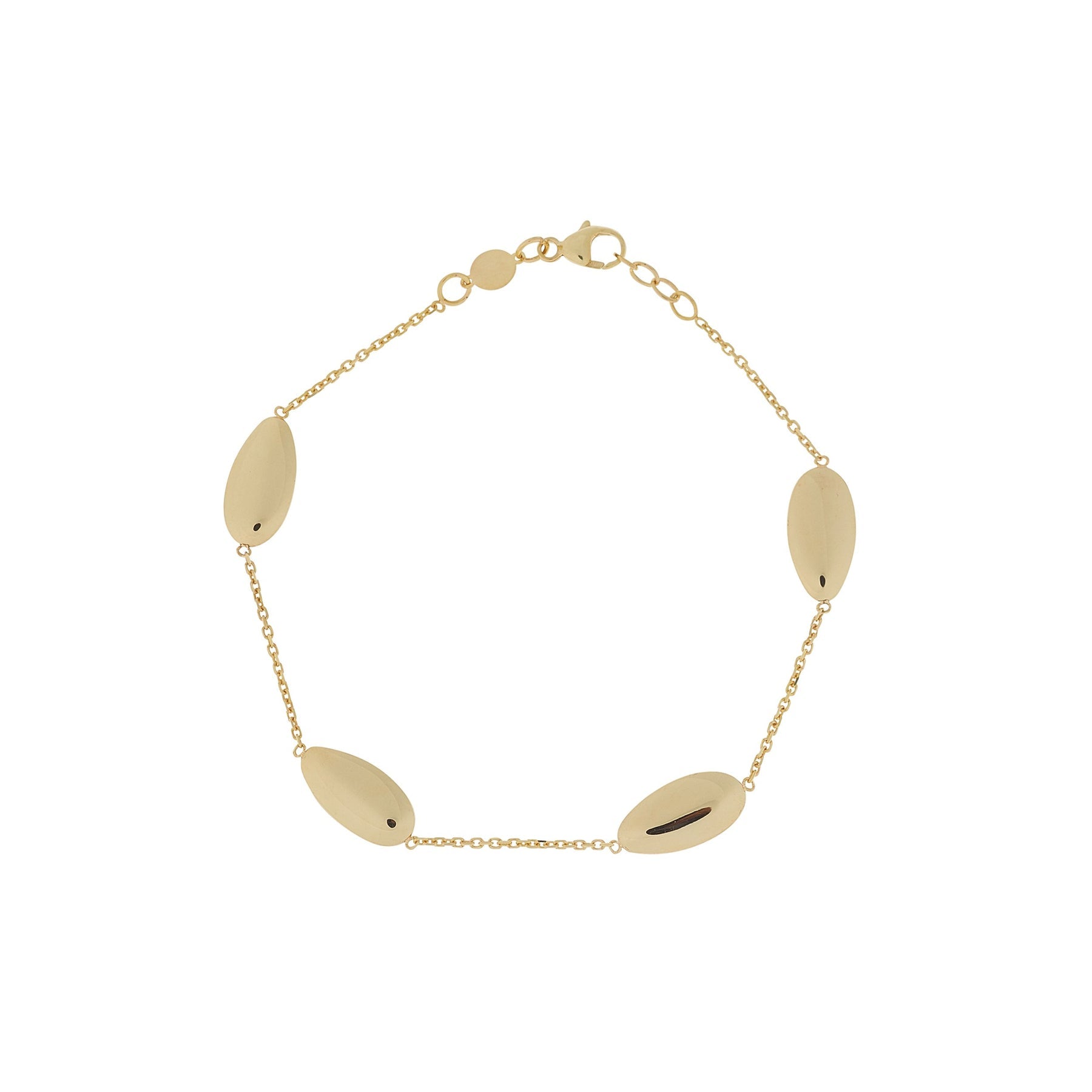 9ct Yellow Gold Oval Chain Bracelet